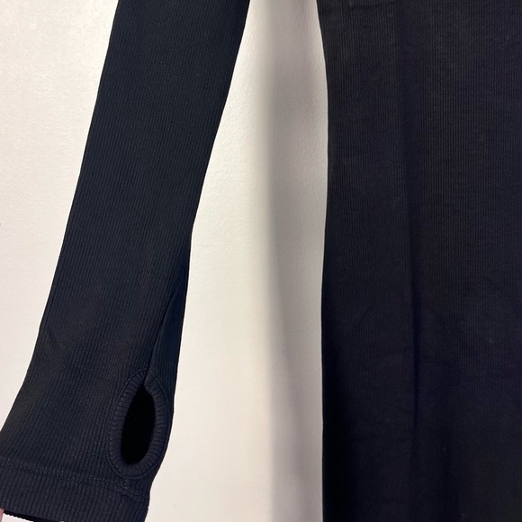 New Aligne.Co Gemma Black ribbed maxi dress circle open back form fitting - Picture 8 of 13